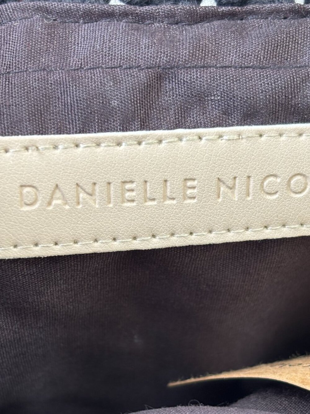 Danielle Nicole Black Macramé Fringe Tote Bag | NWT - Picture 4 of 4